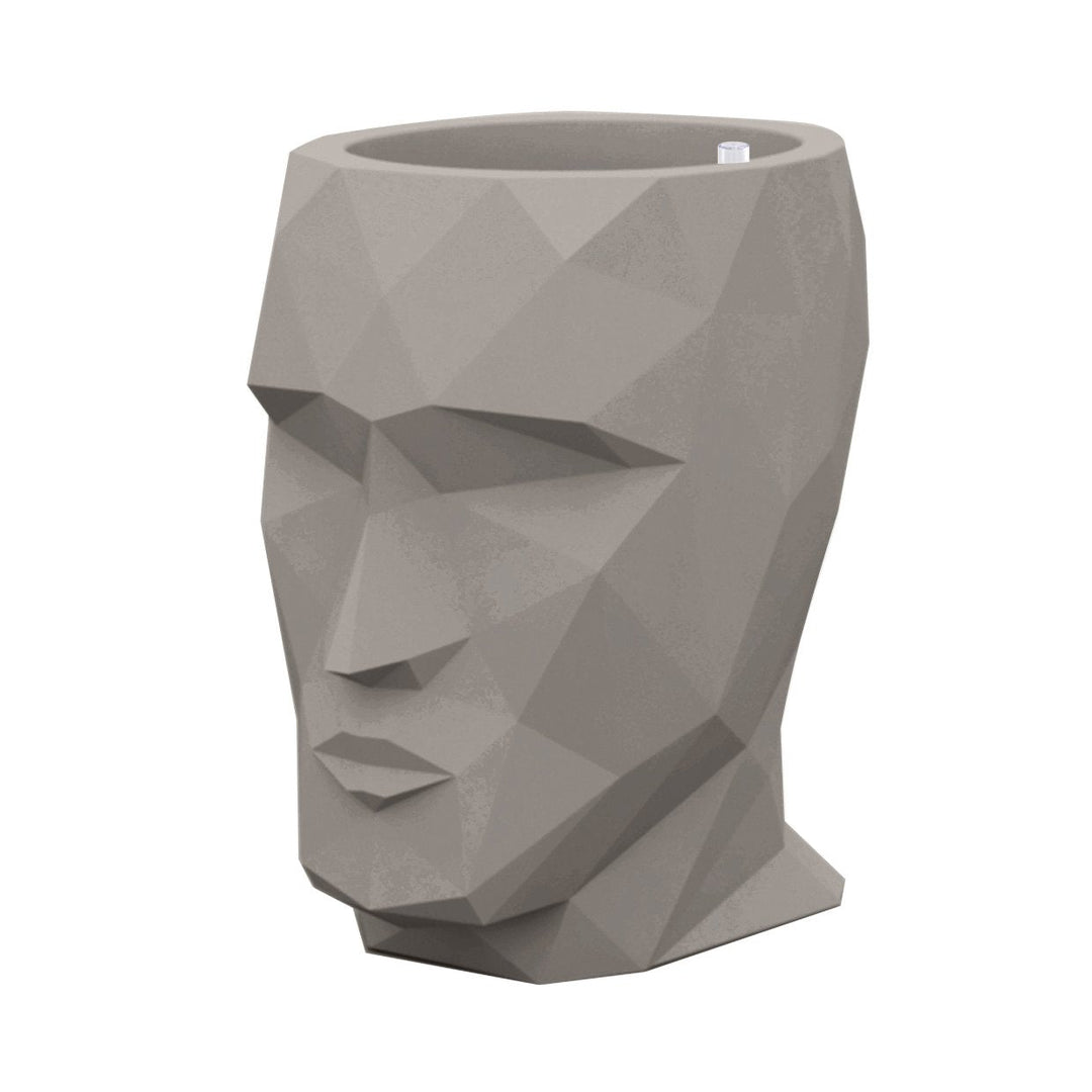 Adan Planter with Self-Watering System Outdoor Vondom Small: 11.75 in width Taupe