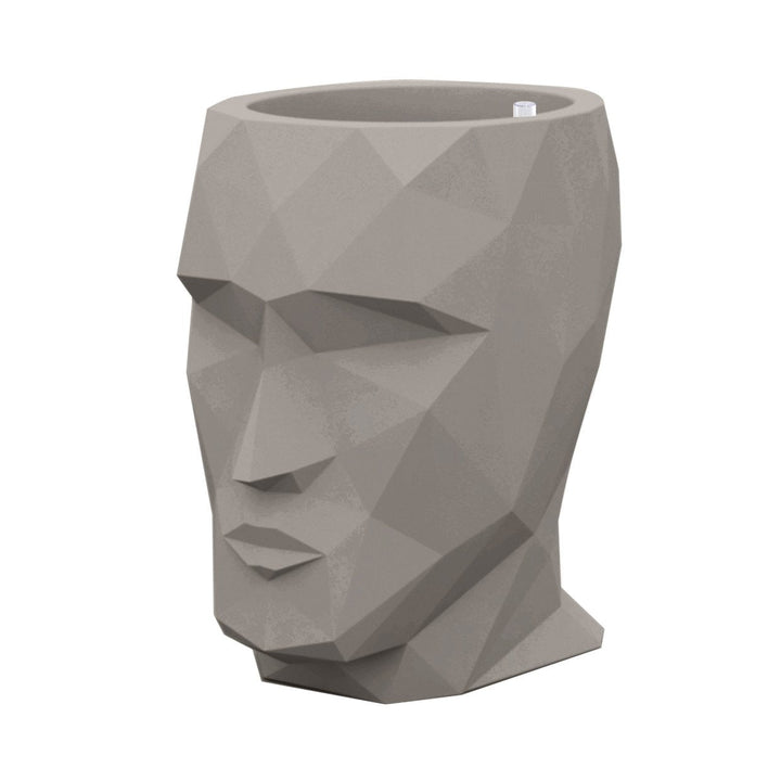 Adan Planter with Self-Watering System Outdoor Vondom Small: 11.75 in width Taupe