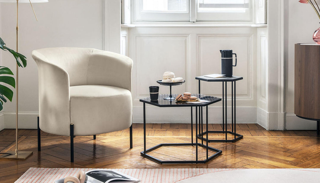 Renee Hexagonal End Table End Table Calligaris
