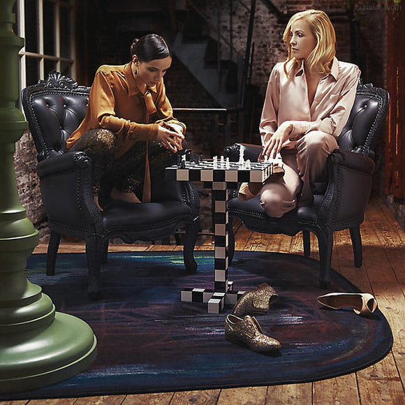 Scribble Black/Green/Blue Rug Rugs Moooi