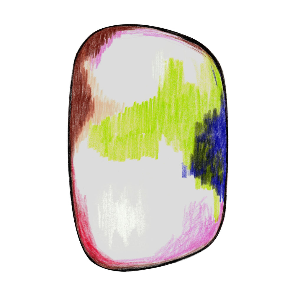 Scribble Green/Blue/Pink Rug Rugs Moooi Polyamide