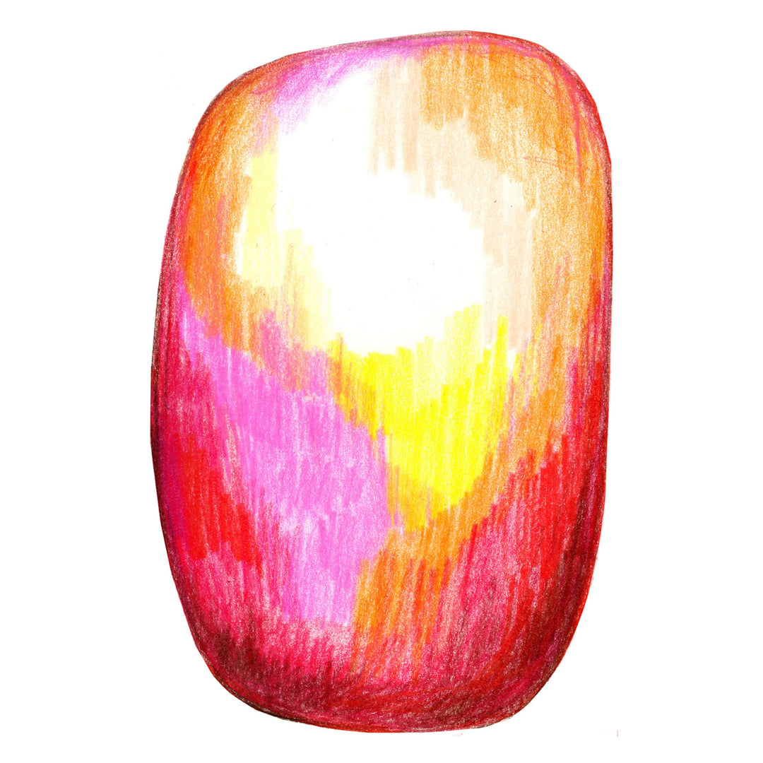 Scribble Red/Yellow Rug Rugs Moooi Polyamide