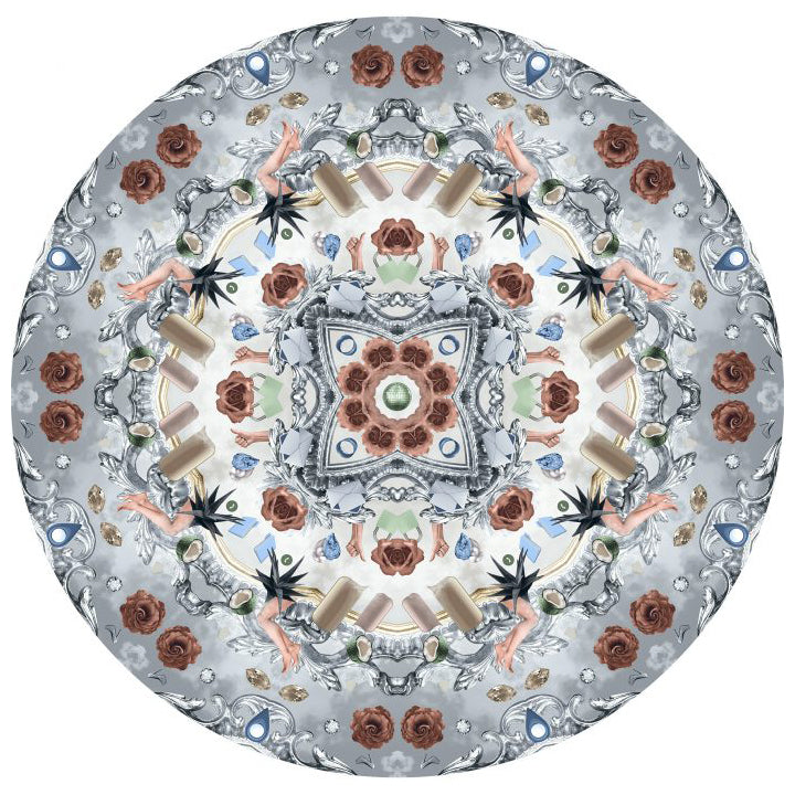 Utopian Fairy Tales Round Rug Rugs Moooi Ice Polyamide 8 ft 2.4 in