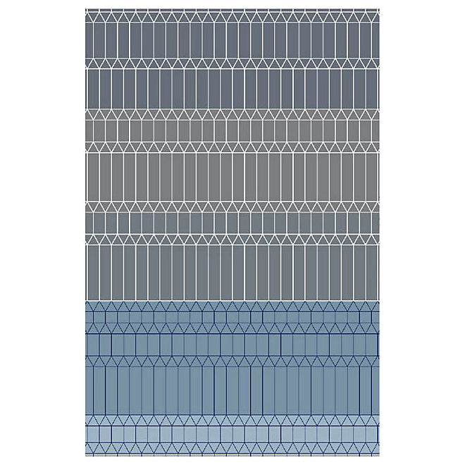 ZigZag Rug Rugs Moooi Grey Polyamide 6 ft 7.2 in x 9 ft 9.6 in