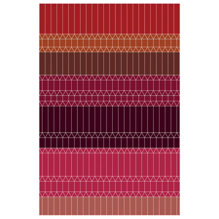 ZigZag Rug Rugs Moooi Red Polyamide 6 ft 7.2 in x 9 ft 9.6 in