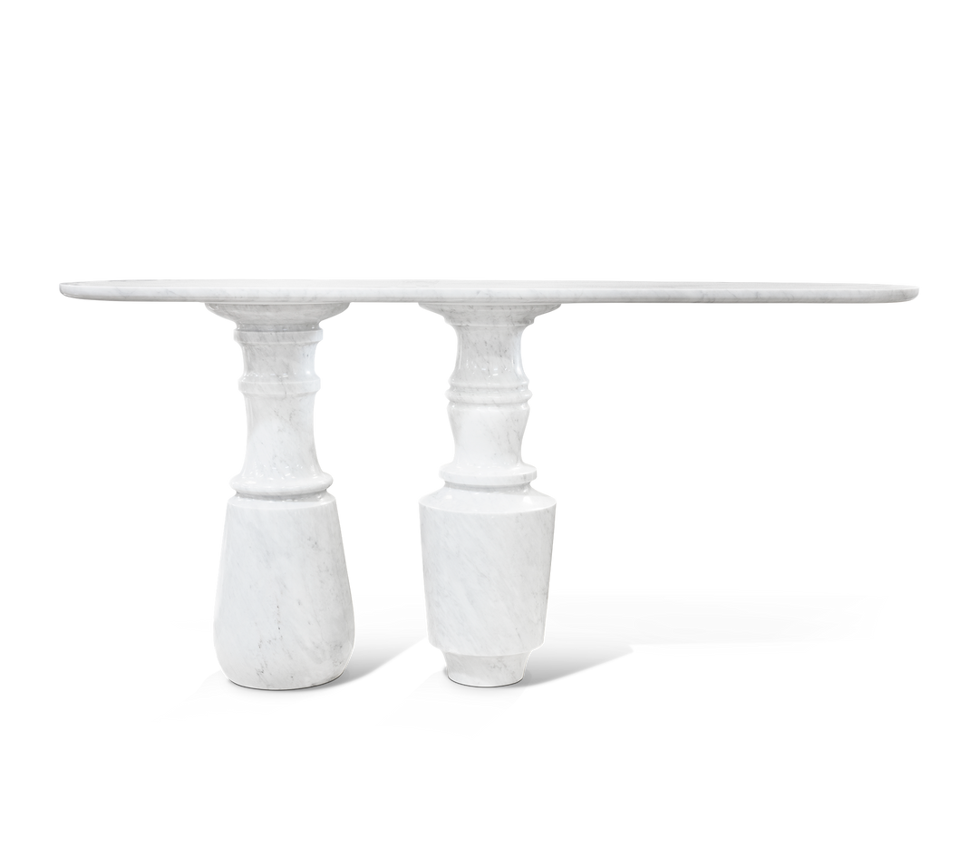 pietra carrara console Consoles Boca Do Lobo Pietra Carrara Marble