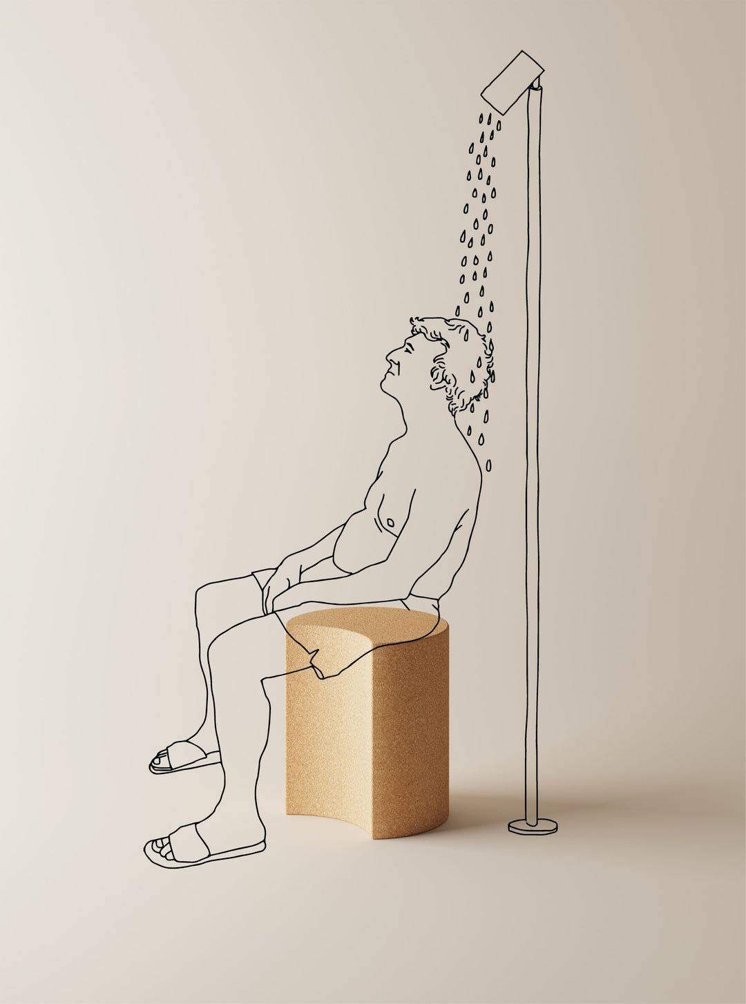 Agape Vis à Vis Stool