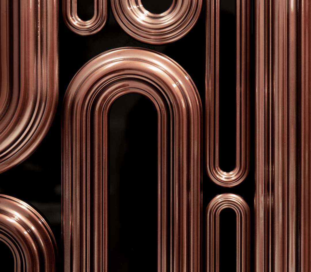 oblong gold cabinet - Image 33