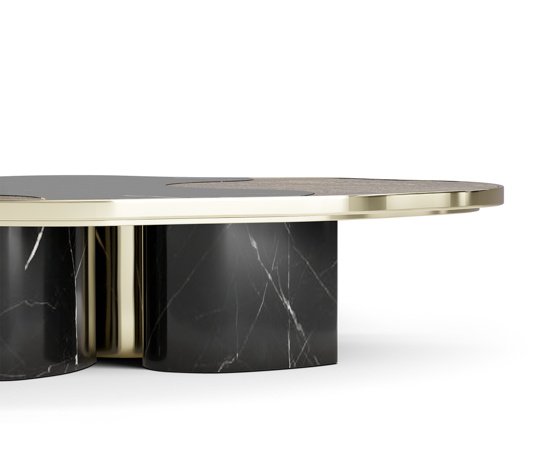 ophelia calacatta marble and gold center table Coffee Tables Boca Do Lobo