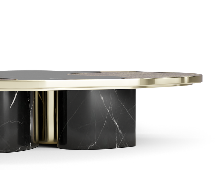 ophelia calacatta marble and gold center table Coffee Tables Boca Do Lobo