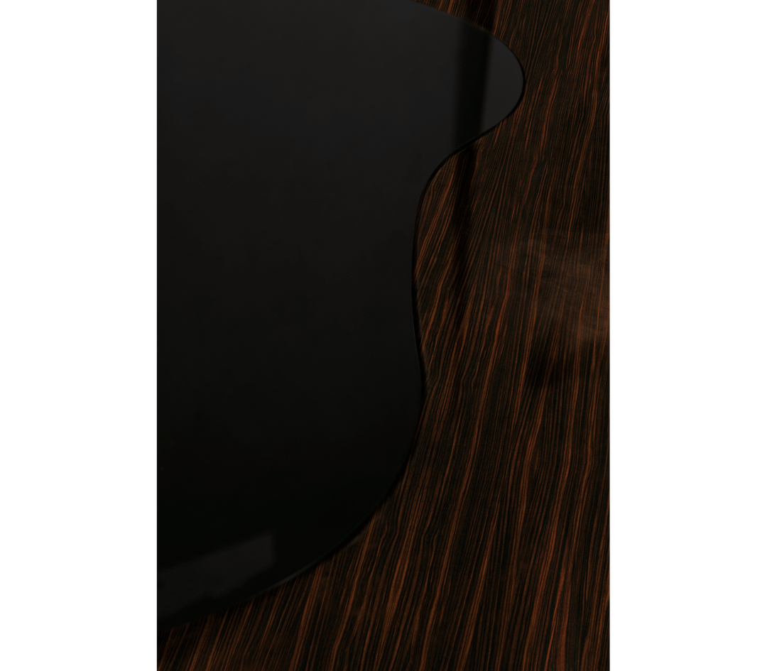 wave polished brass center table - Image 63