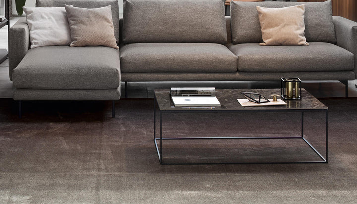 Thin Metal Rectangular Coffee Table End Table Calligaris