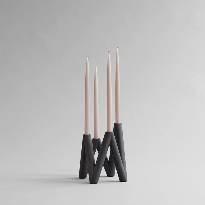 W Candle Holder - Black Candle Holder 101 Copenhagen   