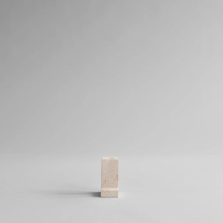 Brick Candle Holder, Tall - Limestone Vases 101 Copenhagen   
