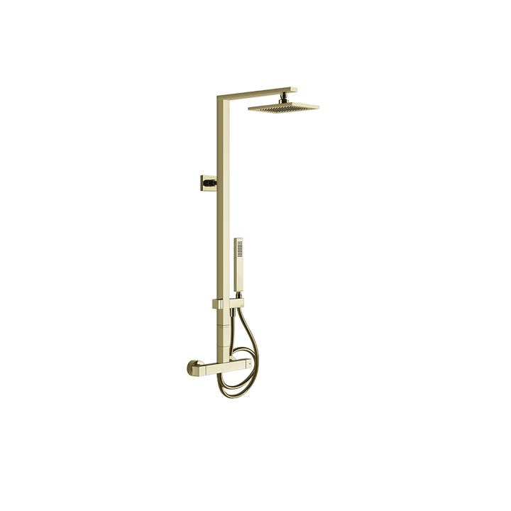Rettangolo Wall Mounted Thermostatic Mixer - 23447 Showers GESSI Brass PVD