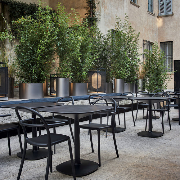 Multiplo Square Cafe Table with Square Base Tables Kartell