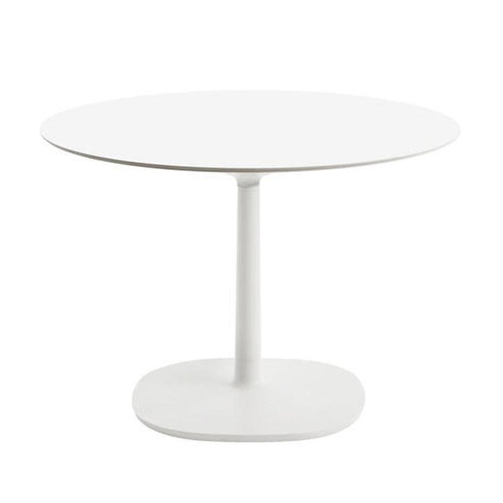 Multiplo Round Cafe Table with Square Base Tables Kartell White Stoneware - Indoor