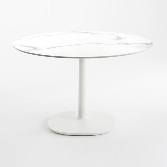 Multiplo Round Cafe Table with Square Base Tables Kartell