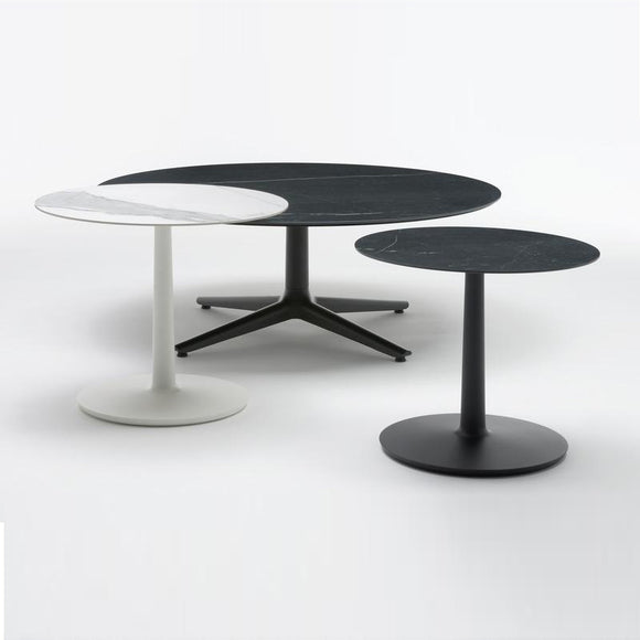 Multiplo Round Cafe Table with Square Base Tables Kartell