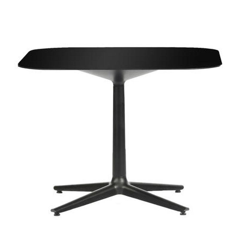 Multiplo Square Cafe Table Tables Kartell 4 Spokes Black Glass - Indoor