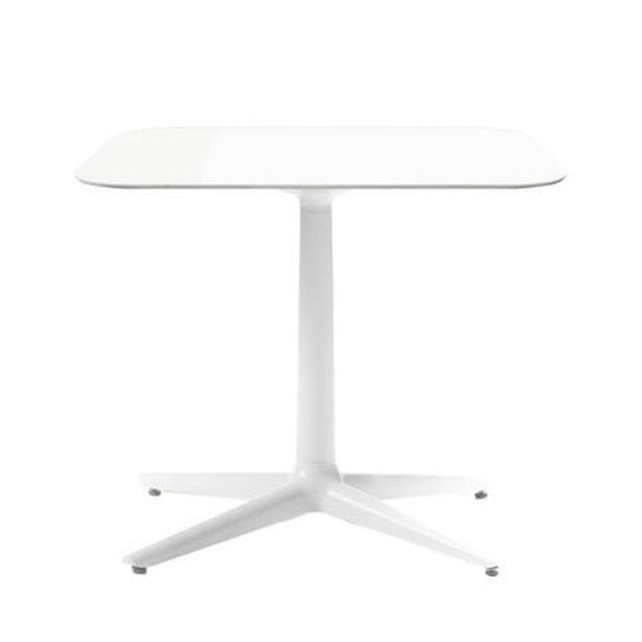 Multiplo Square Cafe Table Tables Kartell 4 Spokes White Glass - Indoor