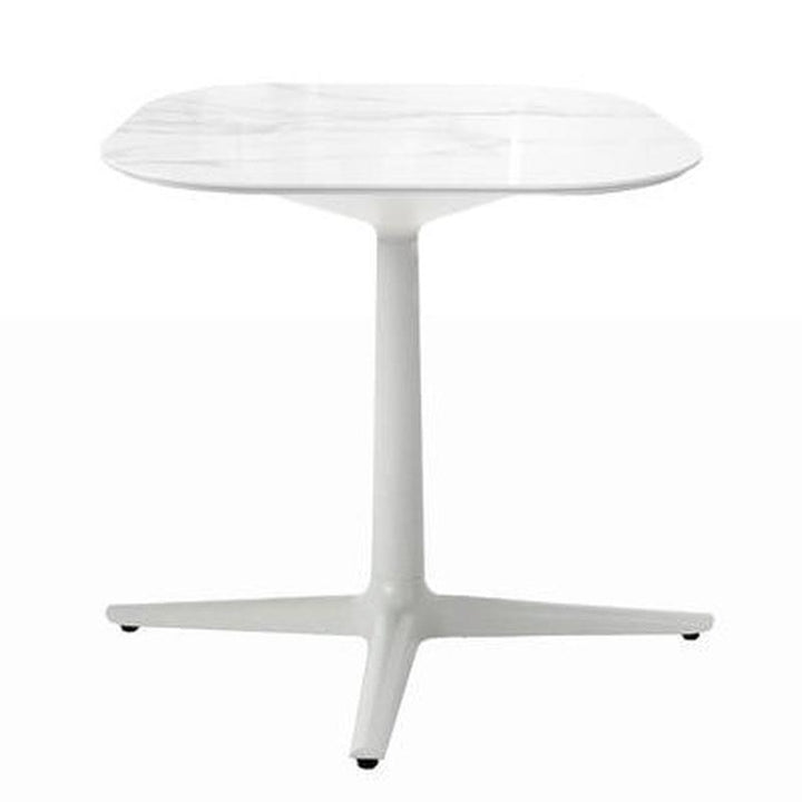 Multiplo Square Cafe Table Tables Kartell 3 Spokes White Stoneware - Indoor