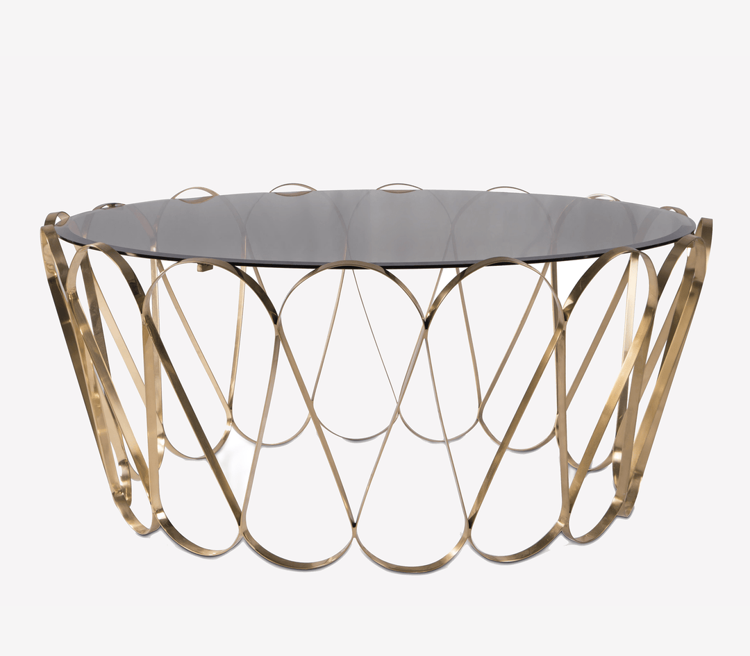 Aquarius Center Table  Boca Do Lobo Gold  