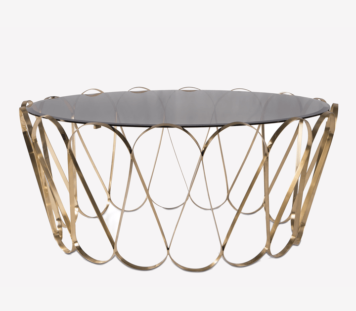 Aquarius Center Table  Boca Do Lobo Gold  