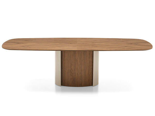 Yoroi Metal Base Table Ellipse Shaped  Calligaris   