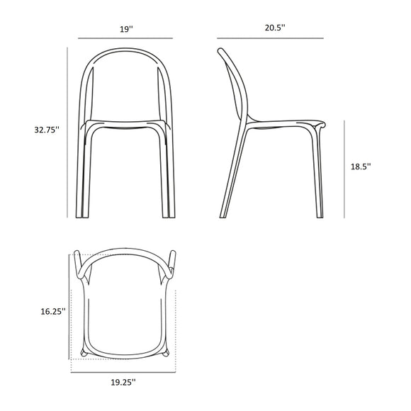 Brooklyn Chair (Set of 4) Outdoor Vondom   
