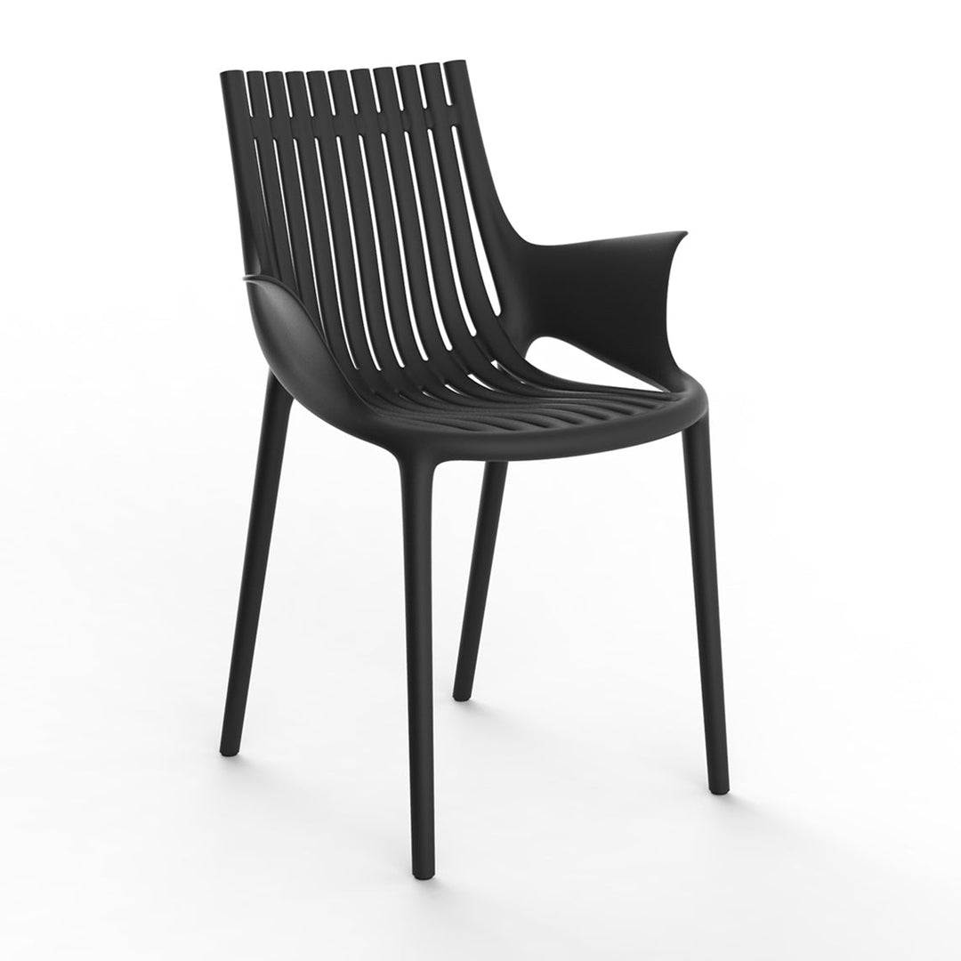 Ibiza Chair with Fin Arms (Set of 4) Outdoor Vondom Black