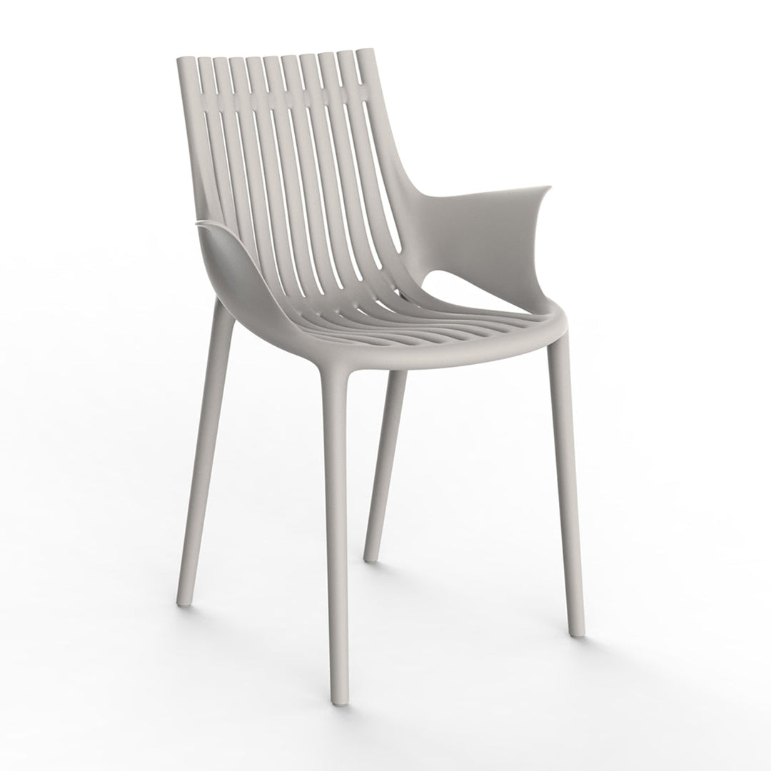 Ibiza Chair with Fin Arms (Set of 4) Outdoor Vondom Ecru