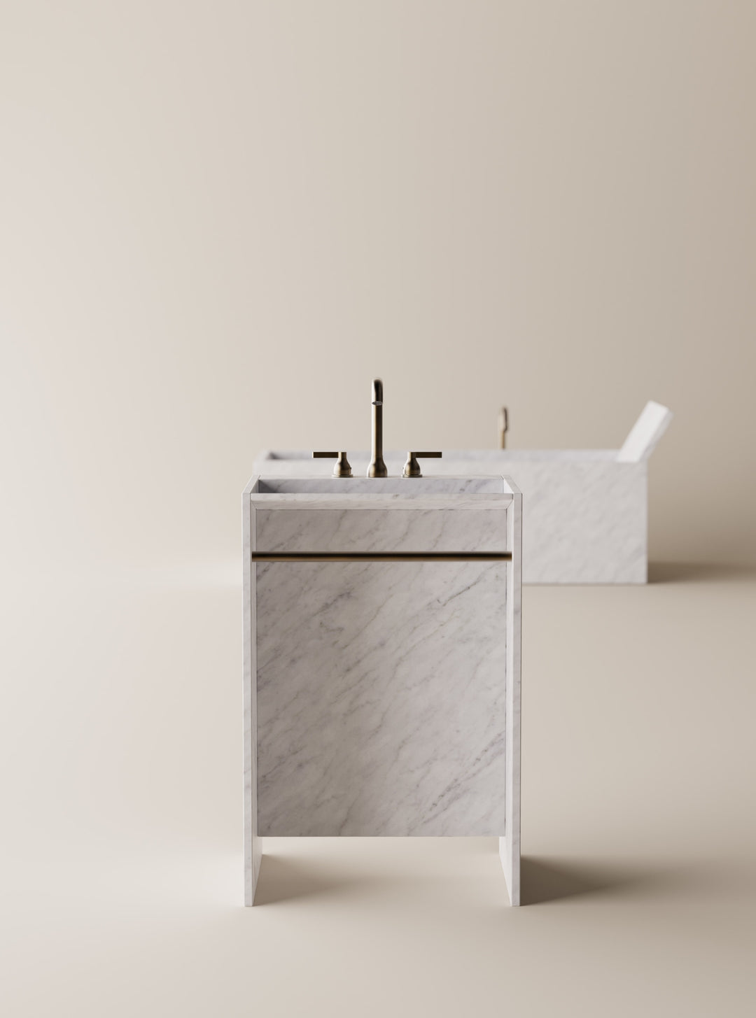 Agape Face a Face Marble Bathtub Bathtubs Agape
