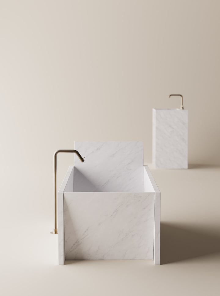 Agape Face a Face Marble Bathtub Bathtubs Agape
