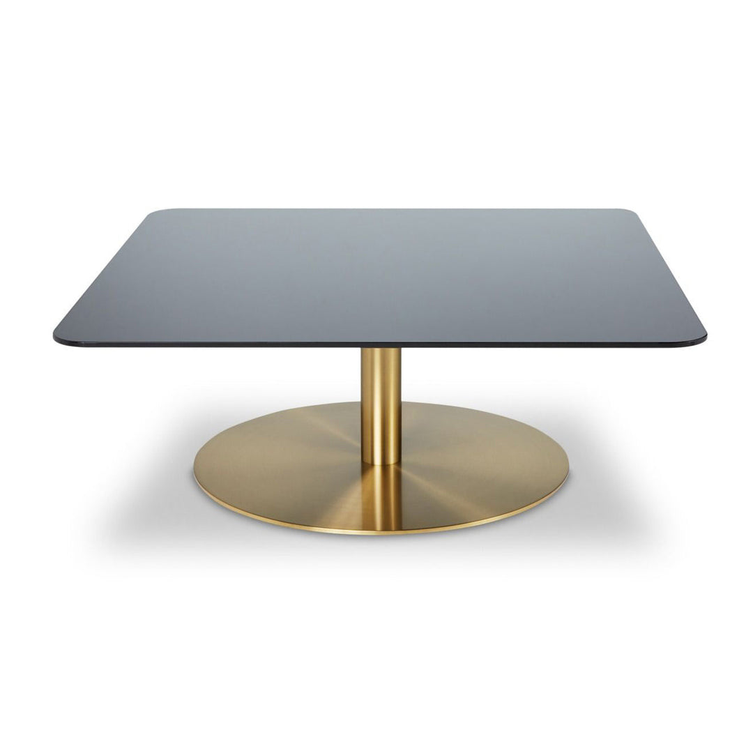 Flash Square Table Tables Tom Dixon Brass / Mirrored Glass