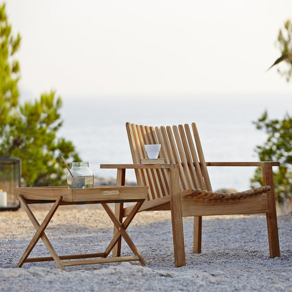 Amaze Outdoor Teak Stackable Lounge Chair Outdoor Chairs Cane-line