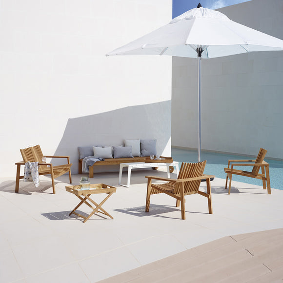 Amaze Outdoor Teak Stackable Lounge Chair Outdoor Chairs Cane-line