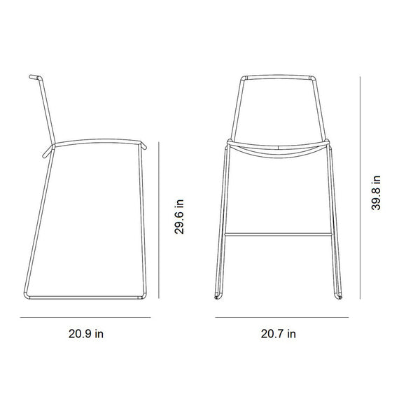 Breeze Outdoor Stackable Bar Chair Outdoor Furniture Cane-line