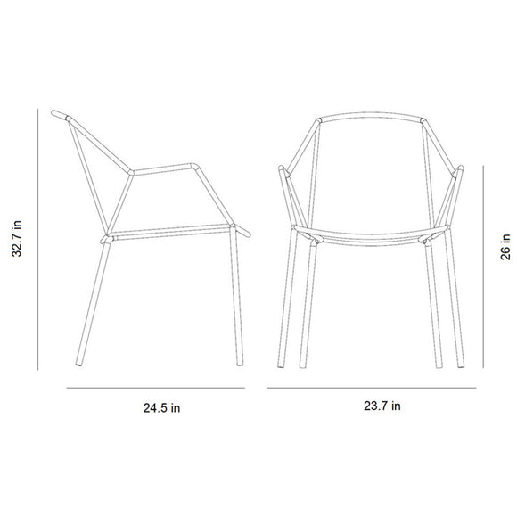 Breeze Outdoor Stackable Armchair Chairs Cane-line