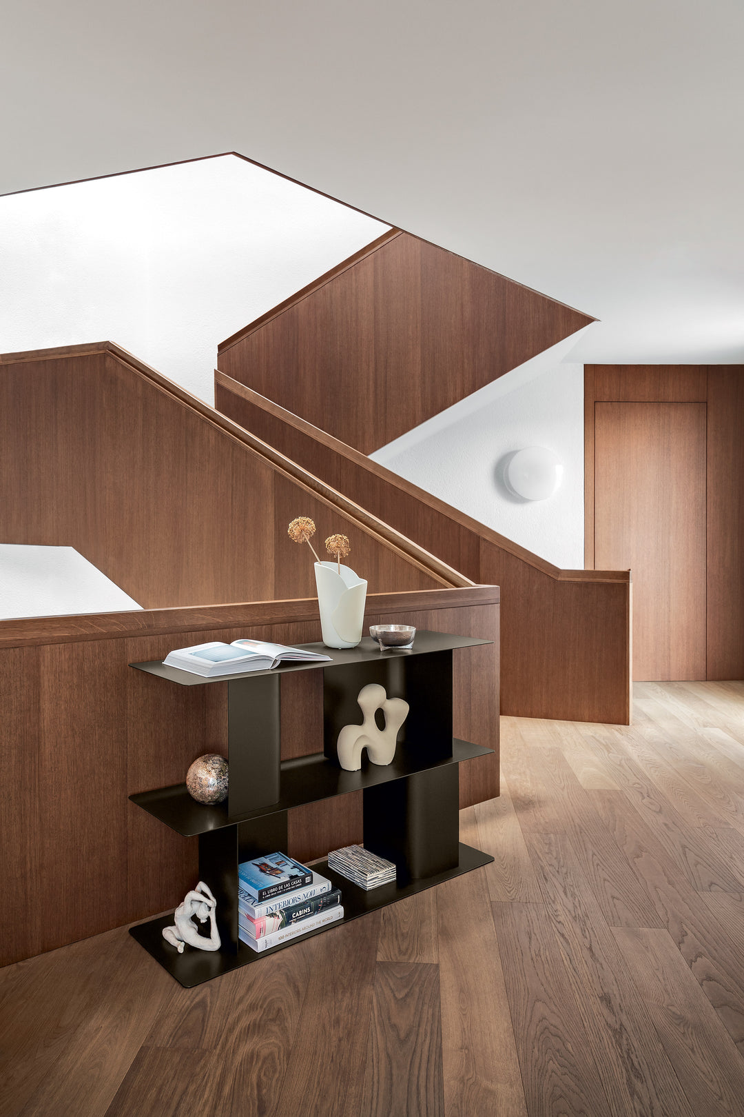 CARV Metal Bookcase with Weighted Base Bookcases & Shelving Calligaris