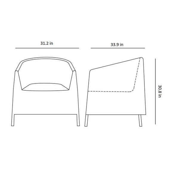 Kingston Outdoor Stackable Lounge Chair Outdoor Chairs Cane-line