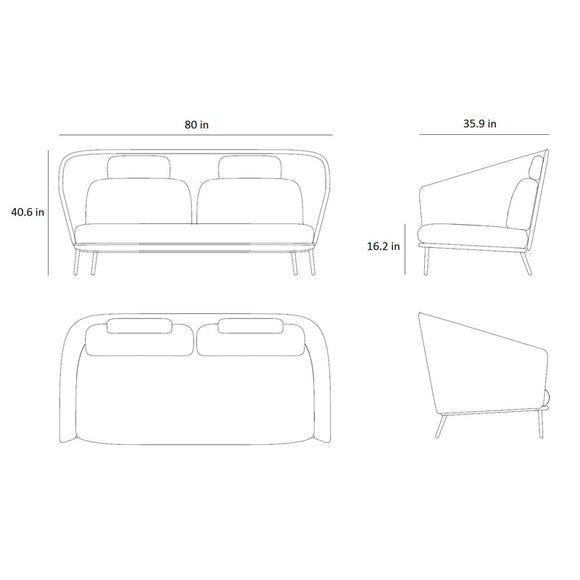 Mega Outdoor 2 Seater Sofa Outdoor Sofas Cane-line