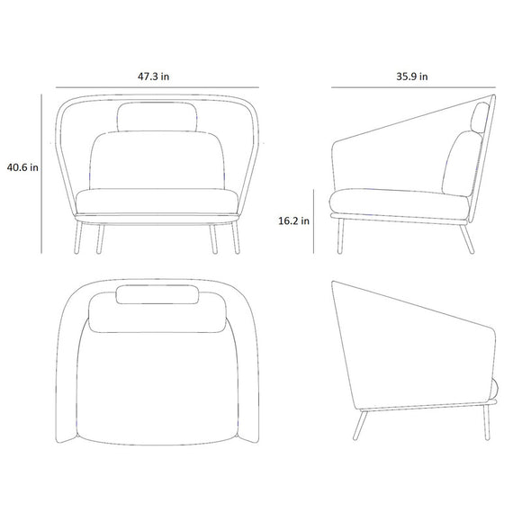 Mega Outdoor Lounge Chair Outdoor Chairs Cane-line