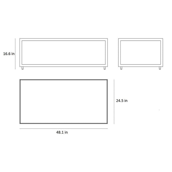 Rectangular Level Outdoor Coffee Table Coffee Tables Cane-line