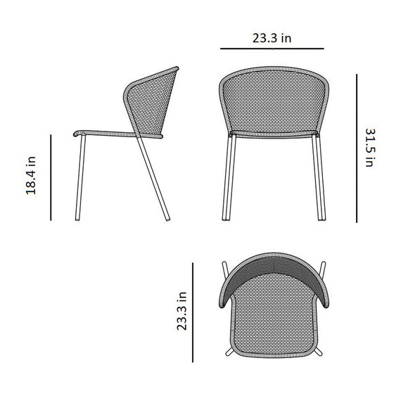 Lean Outdoor Stackable Chair Chairs Cane-line