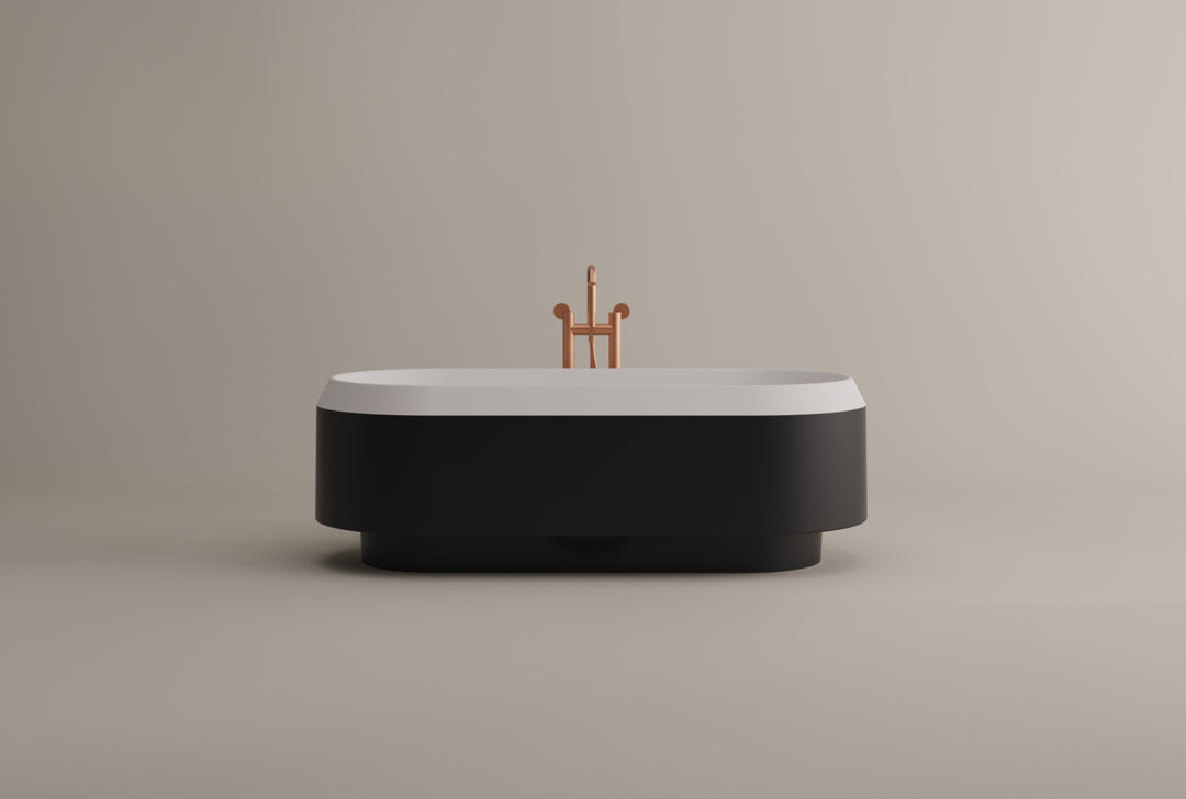 Agape Lariana Marble External Bathtub Bathtubs Agape