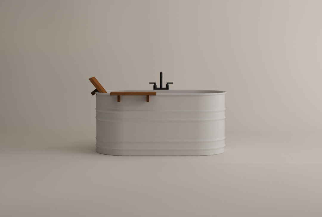 Agape Vieques XS Steel Outdoor Bathtub Bathtubs Agape