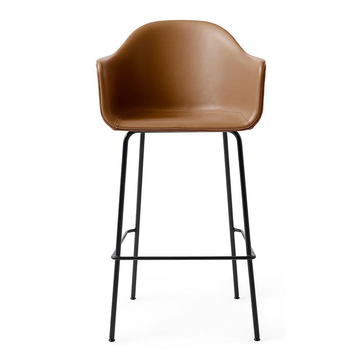 Harbour Upholstered Stool Table & Bar Stools Audo Copenhagen 0250 - Dakar Cognac Counter: 24.8 in height