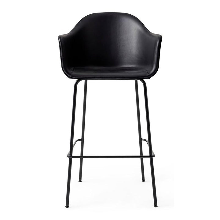 Harbour Upholstered Stool Table & Bar Stools Audo Copenhagen 0842 - Dakar Black Counter: 24.8 in height