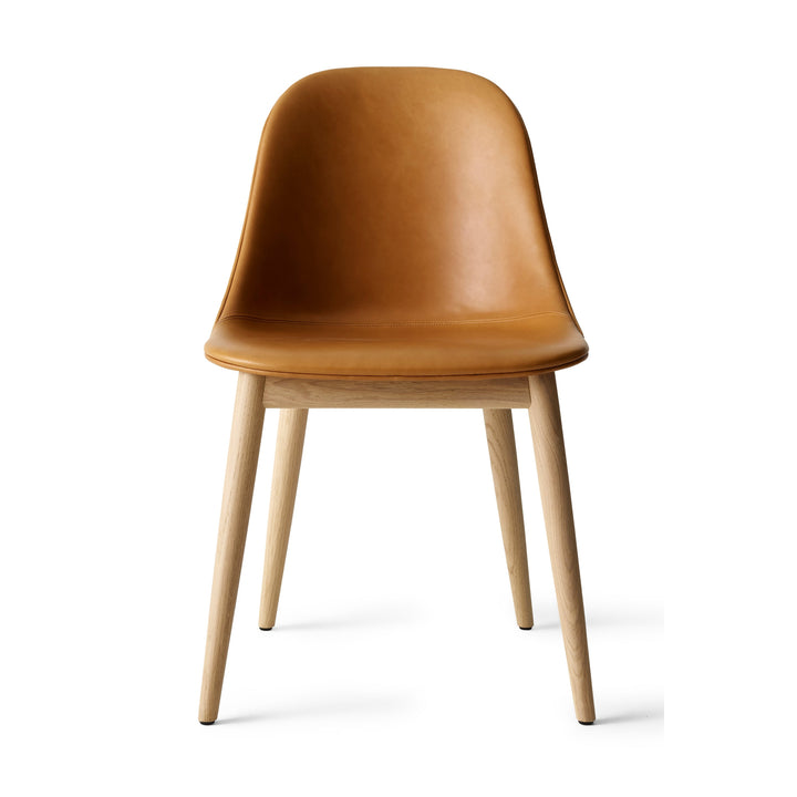 Harbour Upholstered Side Chair Chairs Audo Copenhagen 0250 - Dakar Cognac Wood Base / Natural Oak